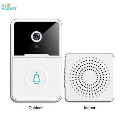 Glomarket Smart Video Bel 1080P Ambil Gambar Bel Pintu WIFI Nirkabel Untuk Rumah
