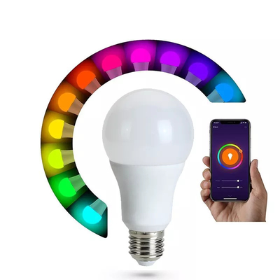E27 E26 B22 Smart Bulb Telepon Remote APP Kontrol Lampu Isi Ulang Tuya Multicolor