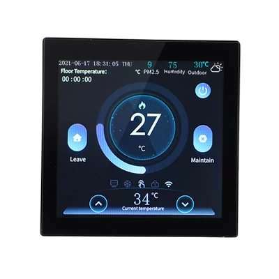 Layar Warna 4.0 Inch Display Smart Room Thermostat Tuya Wifi Pemanas Di Bawah Lantai