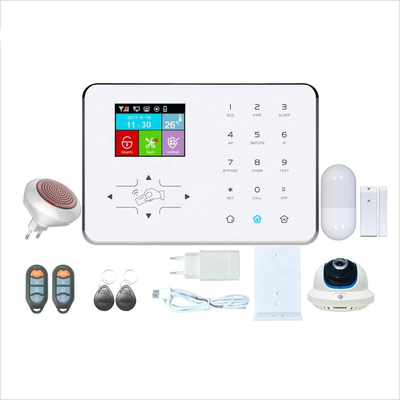 WIFI + GSM / GPRS Rumah Sistem Alarm GSM Sensor NTC Sistem Alarm Keamanan Rumah