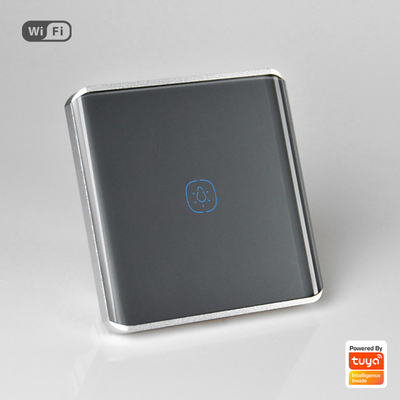 Glomarket 1 Gang Tuya Wifi Switch Permukaan Melengkung Manual Smart Wifi Touch Wall Switch