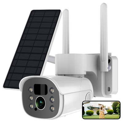 Glomarket Tuya Smart Wifi Solar Camera Outdoor Surveillance Kamera PTZ Dengan Panel Surya