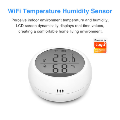 Tuya WIFI Sensor Kelembaban Suhu Indoor Smart Remote Control Dengan Layar LCD