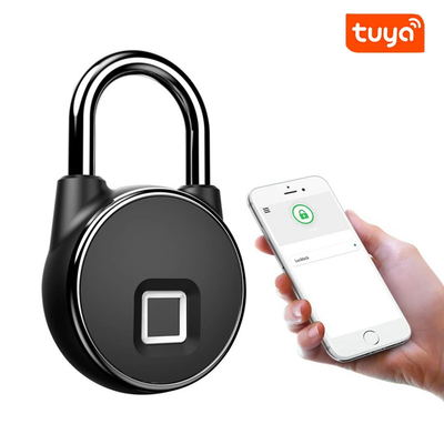 Zinc Alloy Tuya Smart Lock USB Isi Ulang Keamanan Tanpa Kunci Sidik Jari Anti Pencurian