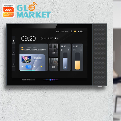 Glomarket Tuya 7 Inch Multifungsi Smart Central Control Adegan Musik Layar Sentuh Untuk Smart Home Panel Zigbee Gateway