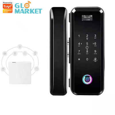 Smart Tuya Wifi Glass Intelligent Door Lock Fingerprint Digital Keyboard Password Lock