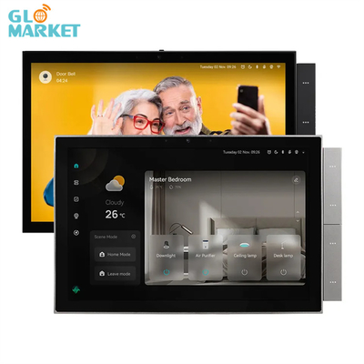 Glomarket Tuya Smart Home Control Panel 10 inci Layar BLE Zigbee Gateway Bangunan Intercom Kompatibel