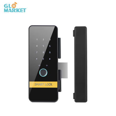 Glomarket Smart Tuya Glass Door Lock Fingerprint Password Remote Unlock Virtual Password Anti-Peep Fungsi 3D Face Lock