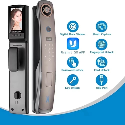 Glomarket 3d Face Recognition Smart Door Lock Dengan Kamera Digital Fingerprint Kunci Keamanan Otomatis