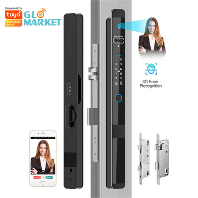 Glomarket Tuya 3d Face Cerradura Inteligente Otomatis Kamera Wifi Listrik Sidik Jari Kunci Pintu Cerdas Digital