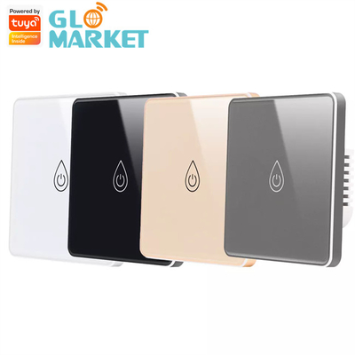 Glomarket Tuya Smart Glass Touch Button Wifi Smart Boiler Switch Alexa Voice Control EU Standard Air Heater Switch