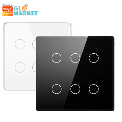 Glomarket Smart Wifi Brasil 118*124 Switch Bekerja dengan Asisten Google Alexa Tuya Smart Light Switch untuk Rumah