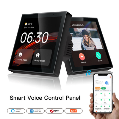 Glomarket Tuya Smart 4 Inci Multi-Fungsi layar sentuh Control Panel Alexa Voice Zigbee Central Control