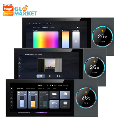 Glomarket Tuya Wifi Smart 6 Inch Control Panel Multifungsi Dibangun di Zigbee Gateway Smart Home Controller Smart Host