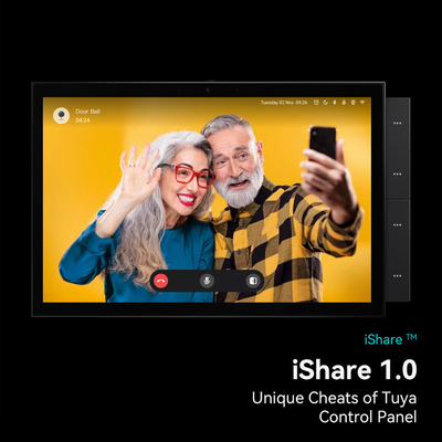 Glomarket Tuya Smart Home Control Panel 10 inci Layar BLE Zigbee Gateway Bangunan Intercom Kompatibel