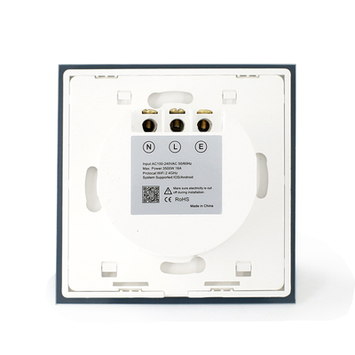 OEM 16A Smart Wall Socket EU Smart Plug Socket 2.4GHz WiFi Putih
