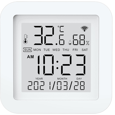 Layar LED 2.4G Wifi Thermometer Hygrometer Smart Hygrometer Alexa