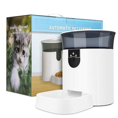 4000ml Smart Dog Food Dispenser AC110V Pengumpan Kucing Otomatis Wifi