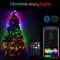 Tuya Smart Christmas String Lights 24 Kunci Inframerah Remote Control Irama Musik