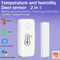 Tuya Smart Wireless Door Window Sensor Sistem Alarm Rumah Deteksi Kelembaban Suhu