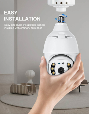 3MP WIFI Bulb IP Camera Night Vision PTZ Security Camera CCTV Video Surveillance