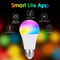 E27 E26 B22 Smart Bulb Telepon Remote APP Kontrol Lampu Isi Ulang Tuya Multicolor