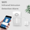 Glomarket Wifi Sistem Deteksi Intrusi Inframerah Sensor Alarm Cerdas Berwaktu