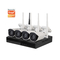 4/8 Channel Security Smart Home 1080P NVR Sistem Kamera CCTV Nirkabel Dengan Google Alexa