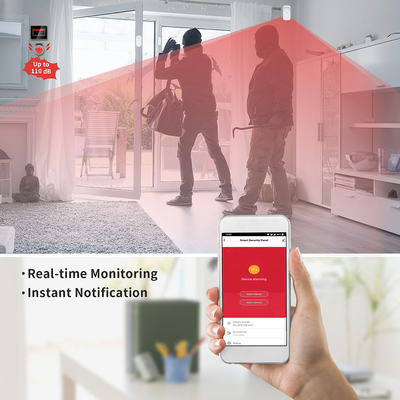 Rumah Pintar Tuya 4g/GSM/Wifi Panel Keamanan Rumah Sistem Alarm Keamanan Anti Pencurian