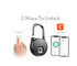 Glomarket Tuya Outdoor Waterproof Smart Finger Print Portable Usb Charging Smart Lock Ip65 Smart Security Lock Gembok