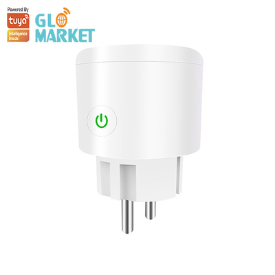Glomarket Tuya Wifi EU Smart Plug Kontrol Suara Nirkabel Bekerja Dengan Google Alexa