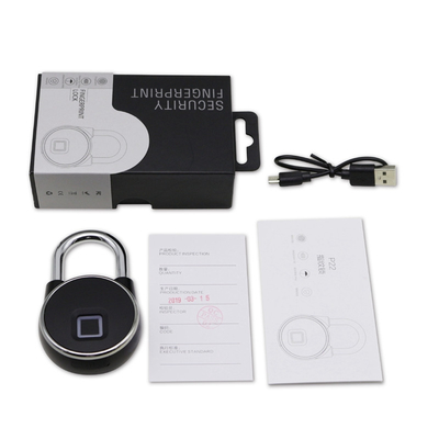 Zinc Alloy Tuya Smart Lock USB Isi Ulang Keamanan Tanpa Kunci Sidik Jari Anti Pencurian