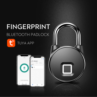 Zinc Alloy Tuya Smart Lock USB Isi Ulang Keamanan Tanpa Kunci Sidik Jari Anti Pencurian