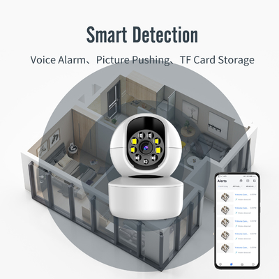Smart Tuya 5G Wifi IP Camera Kamera Pengintai Nirkabel Dalam Ruangan Pelacakan Otomatis