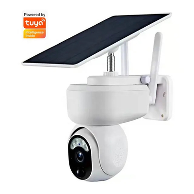 Outdoor Tuya Kamera Wifi 1080p Interkom Dua Arah Tahan Air Smart Solar Camera