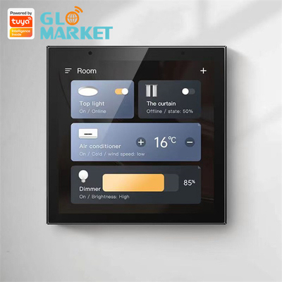 Panel Kontrol Layar Sentuh Rumah Pintar Wifi 4 Inch Sistem Musik Tuya Zigbee Gateway