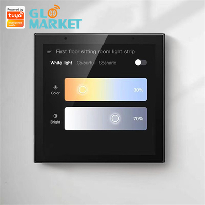 Wifi Smart Control Panel IR Remote Control Tuya Zigbee Gateway 4 Inci
