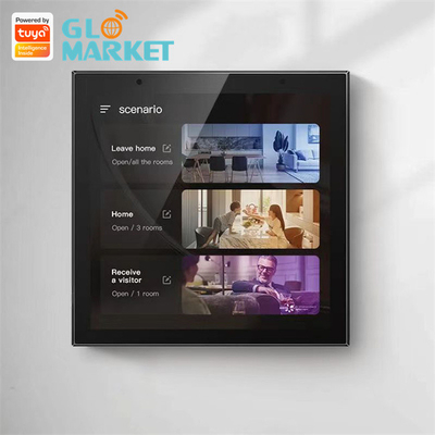 Wifi Smart Control Panel IR Remote Control Tuya Zigbee Gateway 4 Inci