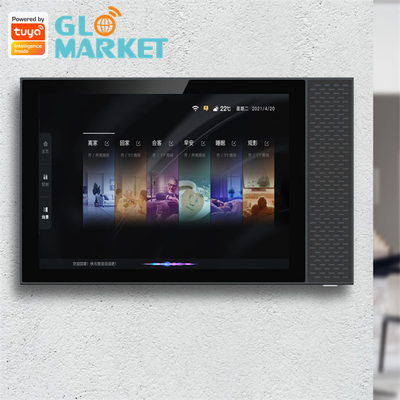 Tuya Smart Home Zigbee Gateway Wifi 7 Inch BLE Dinding Musik Layar Sentuh Smart Control Panel
