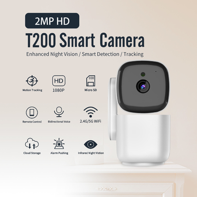 2.4G 5G Wifi Smart Camera Indoor Night Vision One Way Intercom Kamera Keamanan Rumah Pintar