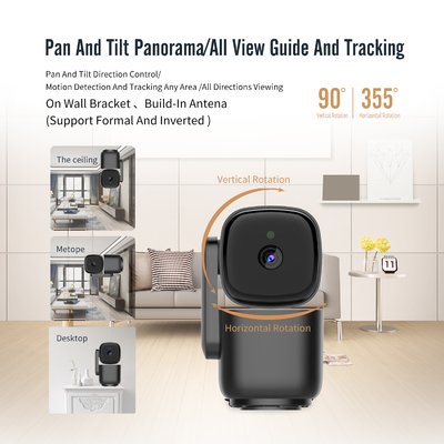 2.4G 5G Wifi Smart Camera Indoor Night Vision One Way Intercom Kamera Keamanan Rumah Pintar