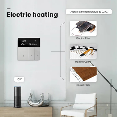 Cerdas Tuya Wifi Termostat Remote Control Sakelar Pemanas Lantai Listrik