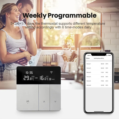 Smart Digital Wifi Wireless Thermostat App Kontrol Rumah Pintar Untuk Pemanasan Boiler