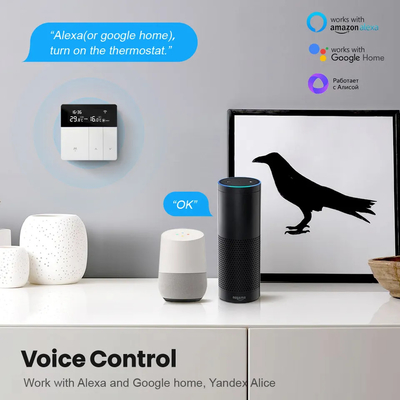 Smart Digital Wifi Wireless Thermostat App Kontrol Rumah Pintar Untuk Pemanasan Boiler