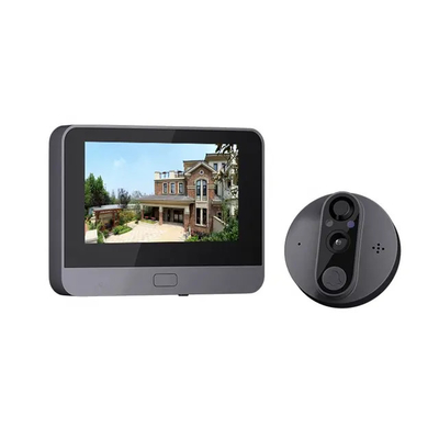 Tuya Smart Digital Door Viewer Kamera Layar 4.3 Inci Sensor Gerak Kamera Bel Pintu