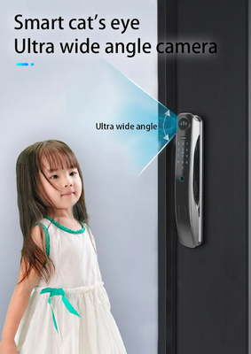 Tuya 3D Face Recognition Smart Wifi Door Lock Kamera Sudut Lebar Mata Kucing Zigbee Door Lock
