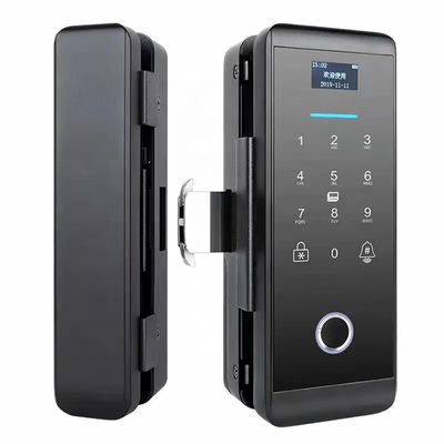 Smart Tuya Wifi Glass Intelligent Door Lock Dengan Kata Sandi Keyboard Digital Sidik Jari