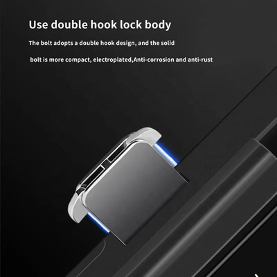 Smart Tuya Wifi Glass Intelligent Door Lock Dengan Kata Sandi Keyboard Digital Sidik Jari