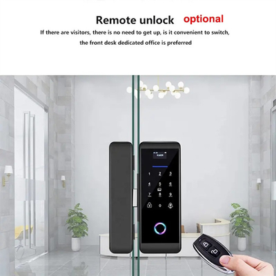 Smart Tuya Wifi Glass Intelligent Door Lock Dengan Kata Sandi Keyboard Digital Sidik Jari