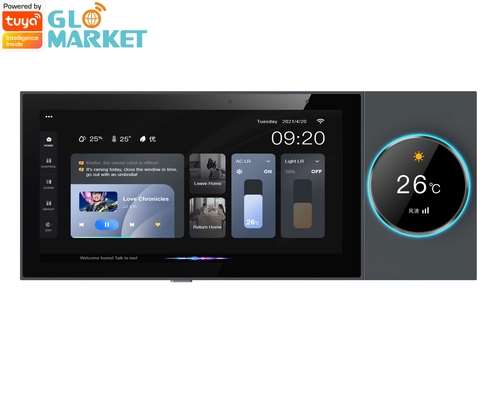Pusat Kontrol Rumah Pintar Glomarket Layar Sentuh 6 Inci Tuya Zigbee Gateway